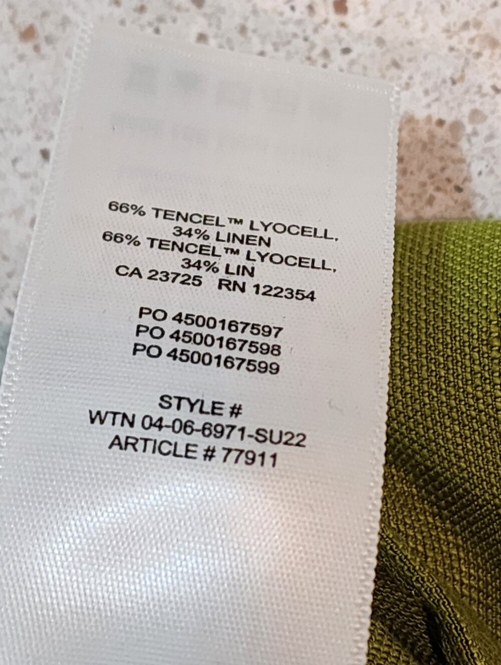 Aritzia Wilfred Linen Blend Shorts Women's Size 4 Olive Green Pleated High Waist - Picture 9 of 10